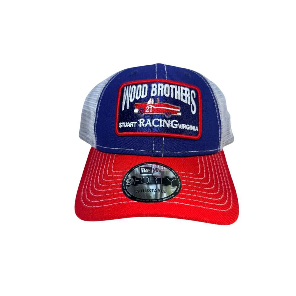 New Era Wood Brothers Racing #21 Stuart Virginia 9FORTY Trucker Hat